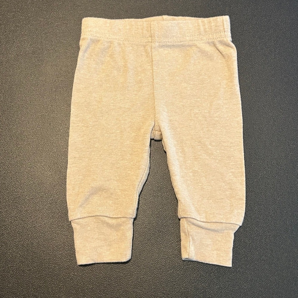 Carters Just One You Baby Gray Heathered Rib Knit Leggings 3M 1541